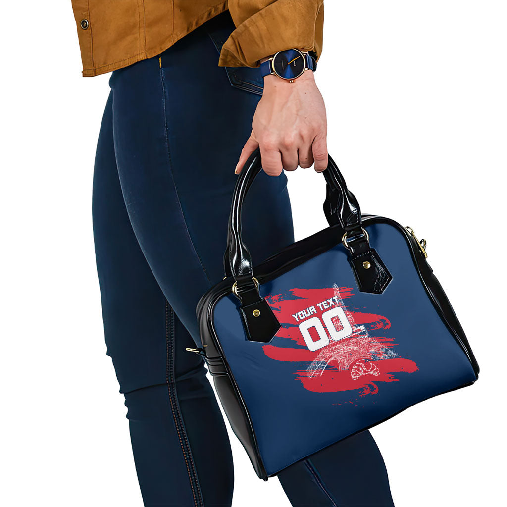Personalized France Football Gallic Shoulder Handbag Rooster Mascot Flag Art - Birthplace Of Liberty
