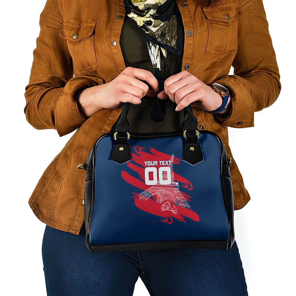 Personalized France Football Gallic Shoulder Handbag Rooster Mascot Flag Art - Birthplace Of Liberty