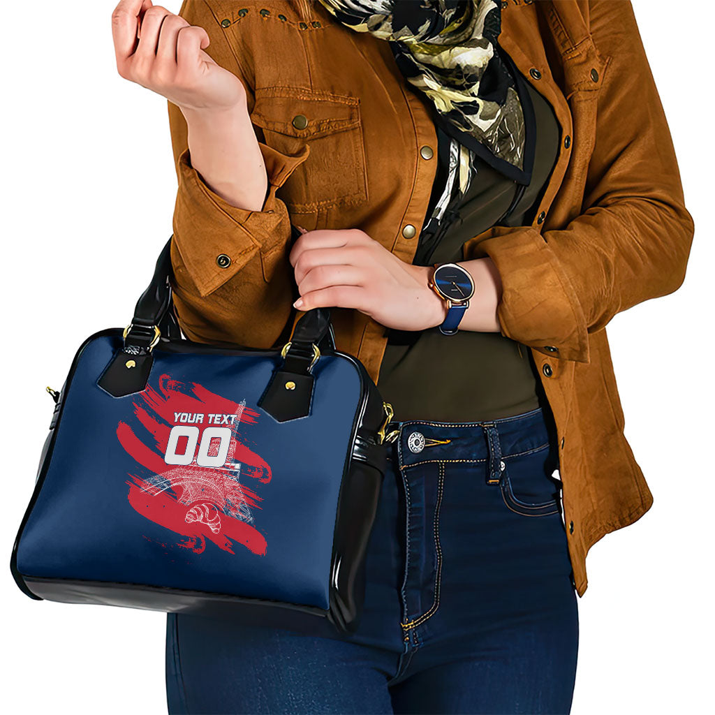 Personalized France Football Gallic Shoulder Handbag Rooster Mascot Flag Art - Birthplace Of Liberty