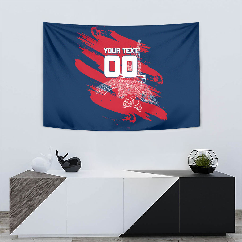 Personalized France Football Gallic Tapestry Rooster Mascot Flag Art - Birthplace Of Liberty