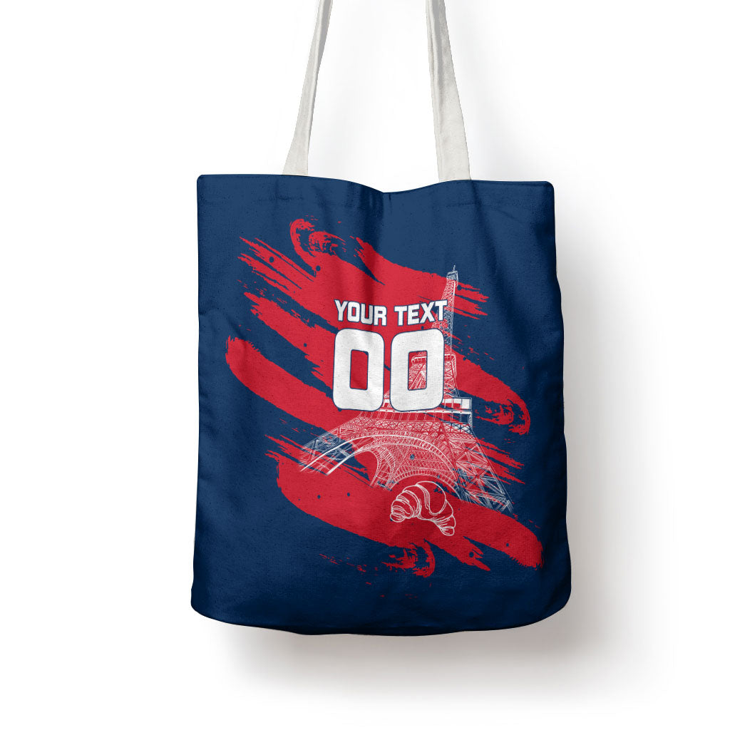 Personalized France Football Gallic Tote Bag Rooster Mascot Flag Art - Birthplace Of Liberty