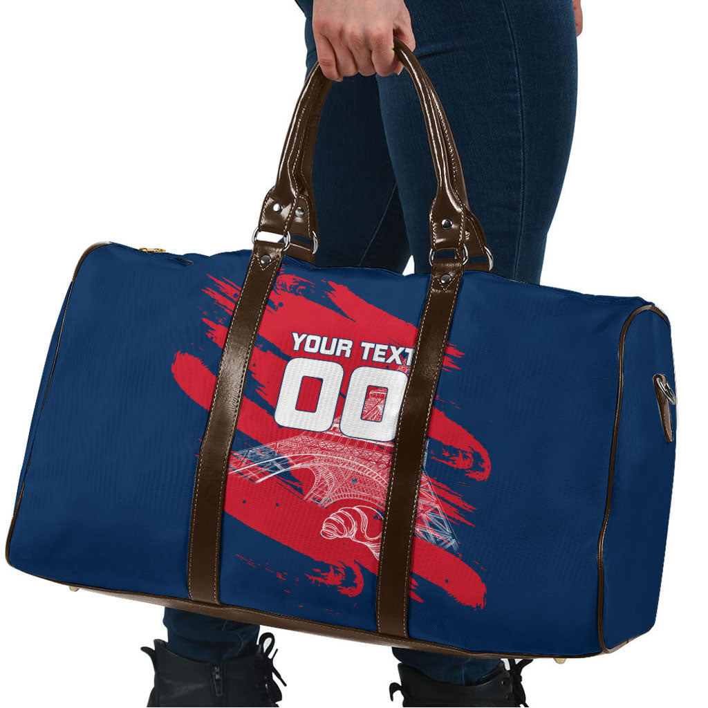 Personalized France Football Gallic Travel Bag Rooster Mascot Flag Art - Birthplace Of Liberty
