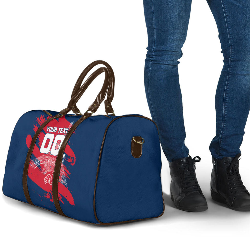 Personalized France Football Gallic Travel Bag Rooster Mascot Flag Art - Birthplace Of Liberty