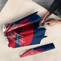 Personalized France Football Gallic Umbrella Rooster Mascot Flag Art - Birthplace Of Liberty