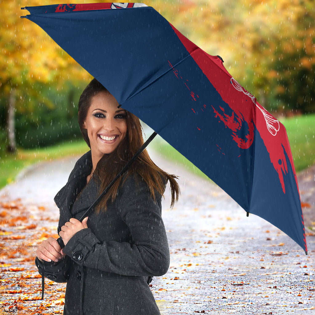 Personalized France Football Gallic Umbrella Rooster Mascot Flag Art - Birthplace Of Liberty