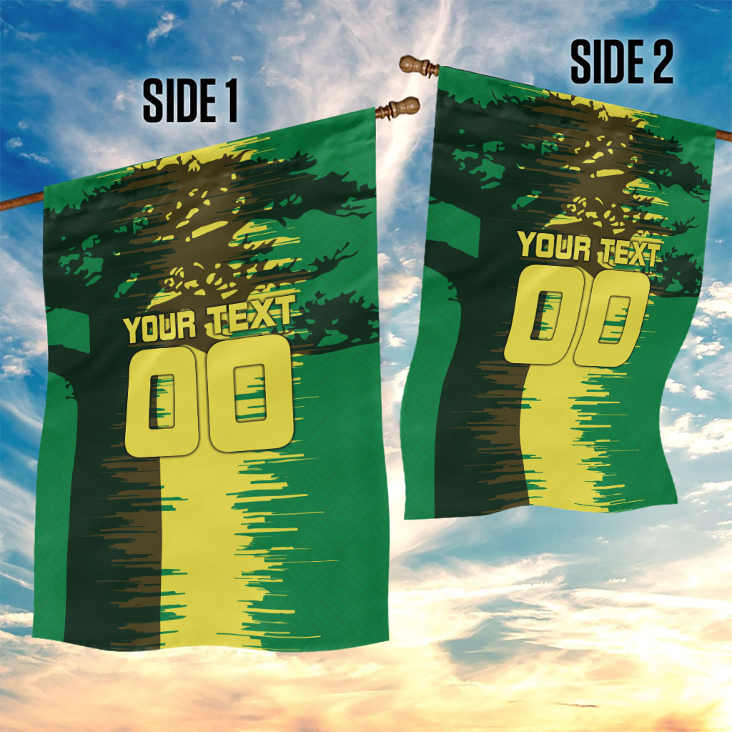 Personalized Senegal Football Lion Garden Flag Fierce Roaring Lion Soccer Art With Senegal Flag
