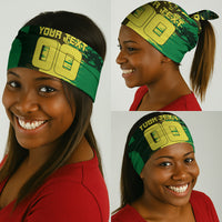 Personalized Senegal Football Lion Neck Gaiter Fierce Roaring Lion Soccer Art With Senegal Flag