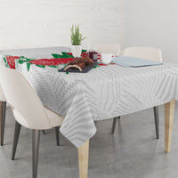 Personalized Iraq Football Tablecloth Hawk Mascot Soccer - Samarra Tower And Red Roses