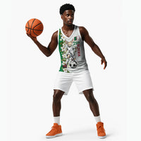 Personalized Algeria Football Desert Fox Basketball Jersey Desert Fox Mascot Soccer Art With Floral Jasmine And Flag