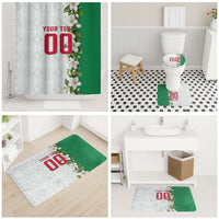 Personalized Algeria Football Desert Fox Bathroom Set Desert Fox Mascot Soccer Art With Floral Jasmine And Flag