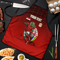 Personalized Egypt Soccer Crocodile Mascot Apron Egyptian Pyramid Football Cultural Graphic Art