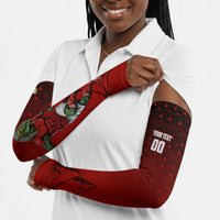 Personalized Egypt Soccer Crocodile Mascot Arm Sleeves Egyptian Pyramid Football Cultural Graphic Art