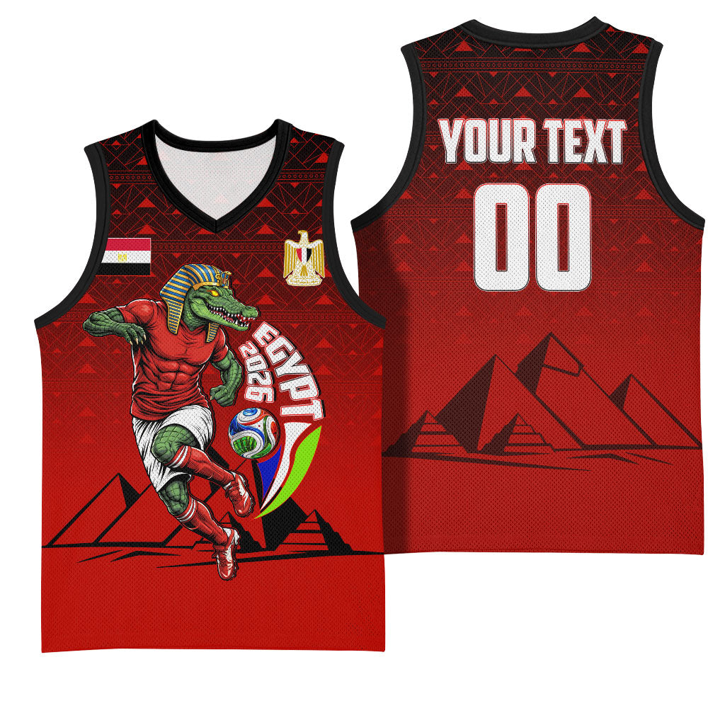 Personalized Egypt Soccer Crocodile Mascot Basketball Jersey Egyptian Pyramid Football Cultural Graphic Art