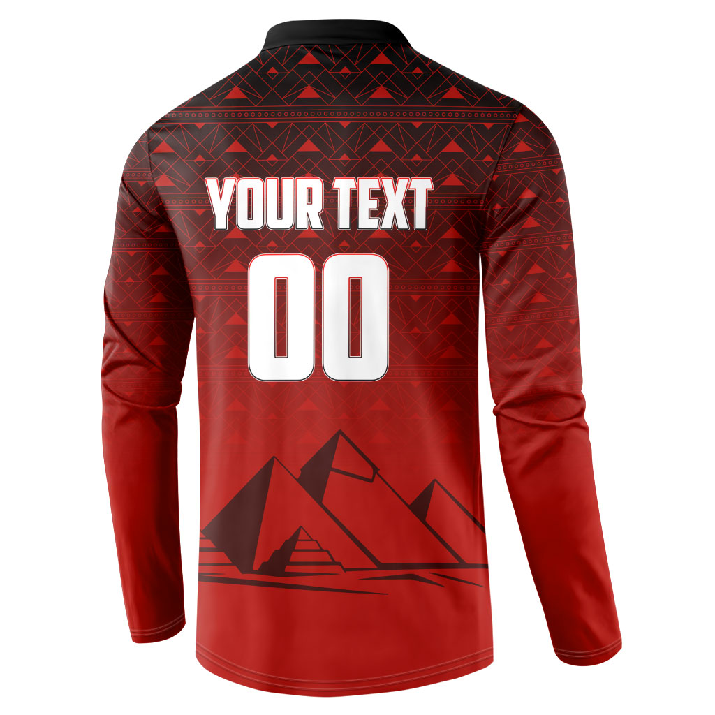 Personalized Egypt Soccer Crocodile Mascot Button Sweatshirt Egyptian Pyramid Football Cultural Graphic Art