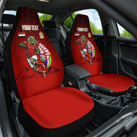 Personalized Egypt Soccer Crocodile Mascot Car Seat Cover Egyptian Pyramid Football Cultural Graphic Art