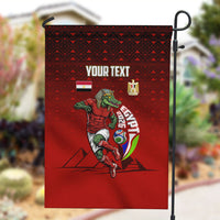 Personalized Egypt Soccer Crocodile Mascot Garden Flag Egyptian Pyramid Football Cultural Graphic Art
