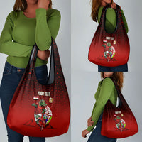 Personalized Egypt Soccer Crocodile Mascot Grocery Bag Egyptian Pyramid Football Cultural Graphic Art