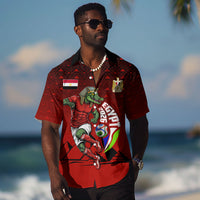 Personalized Egypt Soccer Crocodile Mascot Hawaiian Shirt Egyptian Pyramid Football Cultural Graphic Art