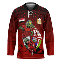 Personalized Egypt Soccer Crocodile Mascot Hockey Jersey Egyptian Pyramid Football Cultural Graphic Art