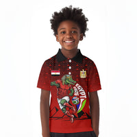 Personalized Egypt Soccer Crocodile Mascot Kid Polo Shirt Egyptian Pyramid Football Cultural Graphic Art
