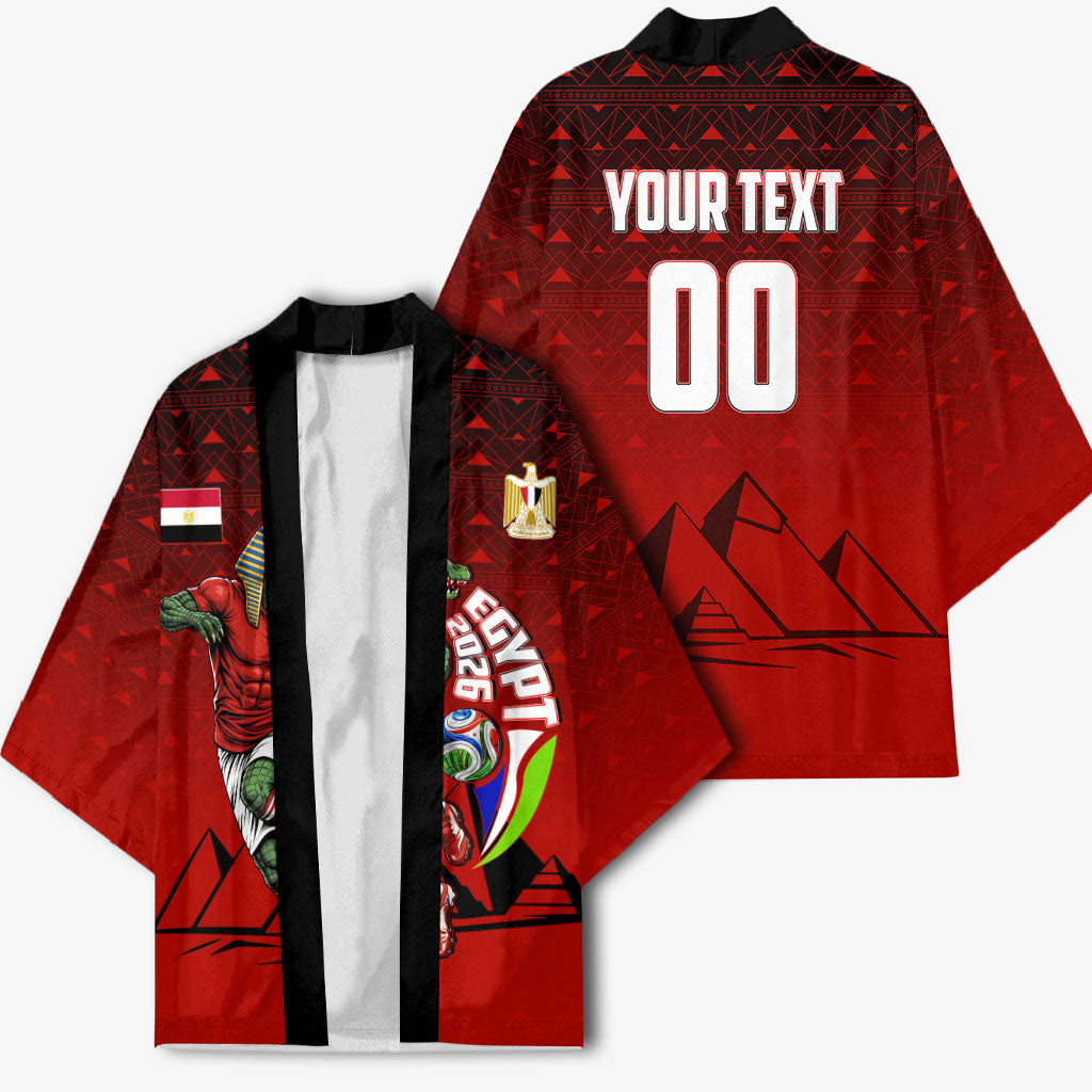 Personalized Egypt Soccer Crocodile Mascot Kimono Egyptian Pyramid Football Cultural Graphic Art