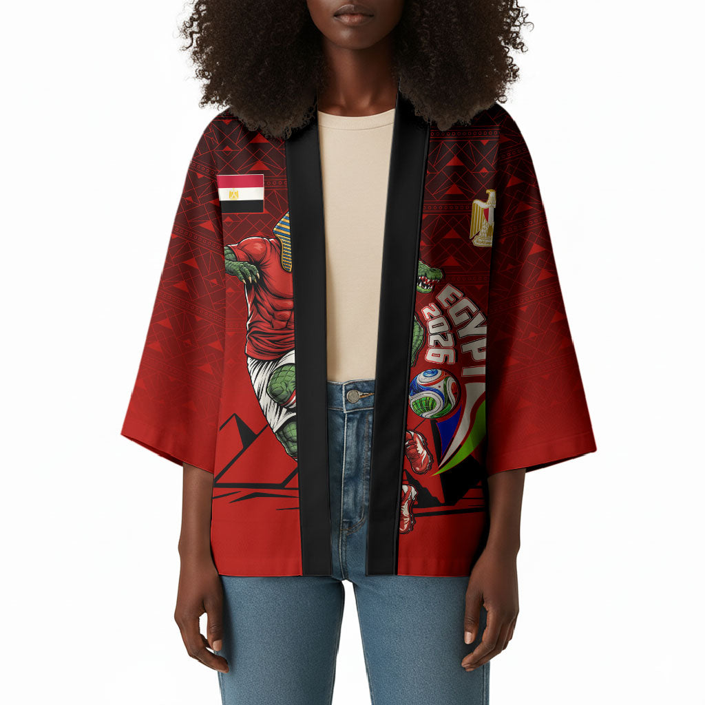 Personalized Egypt Soccer Crocodile Mascot Kimono Egyptian Pyramid Football Cultural Graphic Art