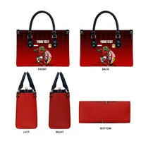 Personalized Egypt Soccer Crocodile Mascot Leather Bag Egyptian Pyramid Football Cultural Graphic Art