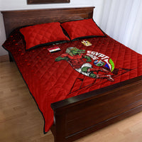 Personalized Egypt Soccer Crocodile Mascot Quilt Bed Set Egyptian Pyramid Football Cultural Graphic Art