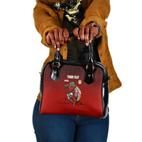 Personalized Egypt Soccer Crocodile Mascot Shoulder Handbag Egyptian Pyramid Football Cultural Graphic Art