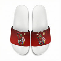 Personalized Egypt Soccer Crocodile Mascot Slide Sandals Egyptian Pyramid Football Cultural Graphic Art