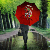 Personalized Egypt Soccer Crocodile Mascot Umbrella Egyptian Pyramid Football Cultural Graphic Art