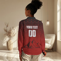 Personalized Egypt Soccer Crocodile Mascot Women Casual Shirt Egyptian Pyramid Football Cultural Graphic Art