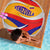 Venezuela Beach Blanket with Yellow Red Blue Flag Stripe Wave Spirit