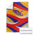 Venezuela Blanket with Yellow Red Blue Flag Stripe Wave Spirit
