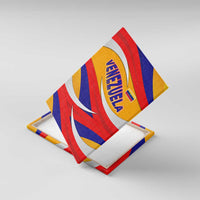 Venezuela Canvas Wall Art with Yellow Red Blue Flag Stripe Wave Spirit