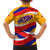 Venezuela Family Matching Summer Maxi Dress and Hawaiian Shirt with Yellow Red Blue Flag Stripe Wave Spirit