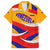 Venezuela Family Matching Summer Maxi Dress and Hawaiian Shirt with Yellow Red Blue Flag Stripe Wave Spirit