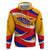 Venezuela Hoodie with Yellow Red Blue Flag Stripe Wave Spirit