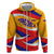 Venezuela Hoodie with Yellow Red Blue Flag Stripe Wave Spirit