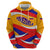 Venezuela Hoodie with Yellow Red Blue Flag Stripe Wave Spirit