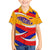 Venezuela Kid Hawaiian Shirt with Yellow Red Blue Flag Stripe Wave Spirit