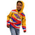 Venezuela Kid Hoodie with Yellow Red Blue Flag Stripe Wave Spirit