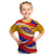 Venezuela Kid T Shirt with Yellow Red Blue Flag Stripe Wave Spirit