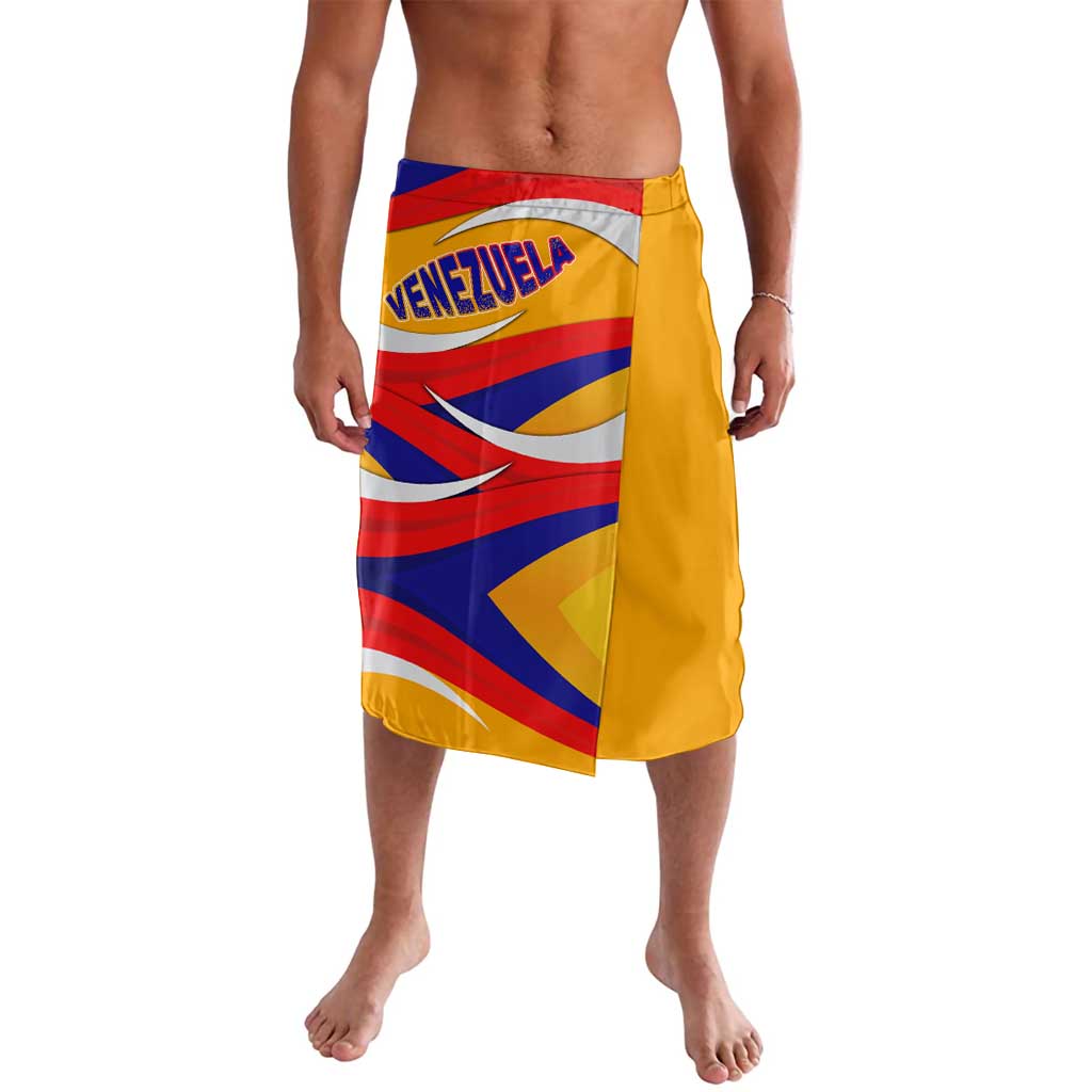 Venezuela Lavalava with Yellow Red Blue Flag Stripe Wave Spirit