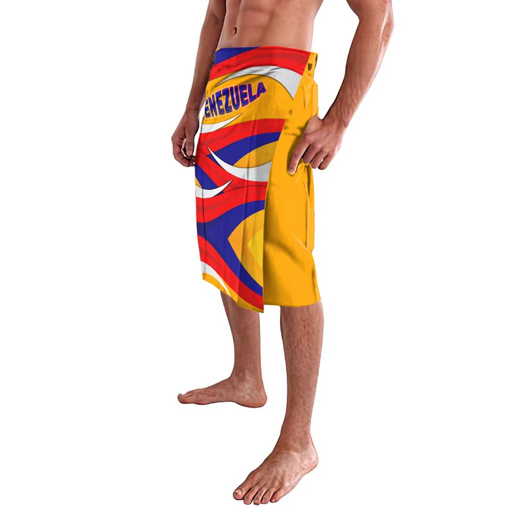 Venezuela Lavalava with Yellow Red Blue Flag Stripe Wave Spirit
