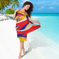 Venezuela Sarong with Yellow Red Blue Flag Stripe Wave Spirit