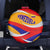 Venezuela Spare Tire Cover with Yellow Red Blue Flag Stripe Wave Spirit