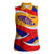 Venezuela Women Sleeveless Polo Shirt with Yellow Red Blue Flag Stripe Wave Spirit