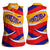 Venezuela Women Sleeveless Polo Shirt with Yellow Red Blue Flag Stripe Wave Spirit