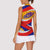 Venezuela Women Sleeveless Polo Shirt with Yellow Red Blue Flag Stripe Wave Spirit